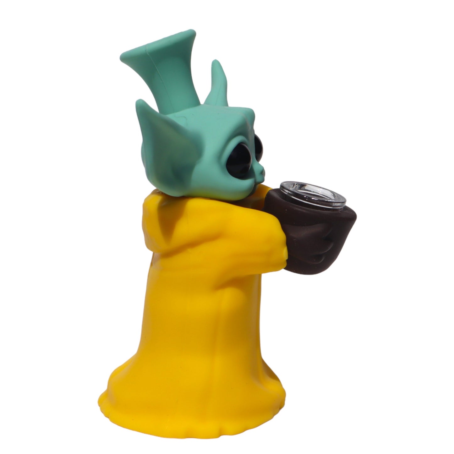 Star Wars Rebel Yoda Silicone Water Bong Pipe - Rebel Grogu " The Rebel" - Yellow